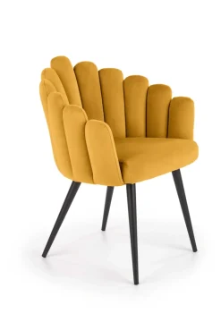 K410 krzesło musztardowy velvet (1p=1szt)1 sztuka