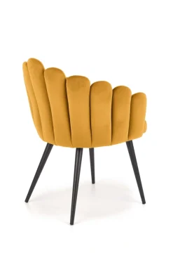 K410 krzesło musztardowy velvet (1p=1szt)1 sztuka