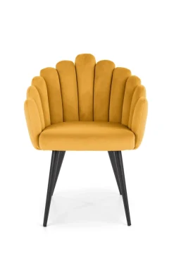 K410 krzesło musztardowy velvet (1p=1szt)1 sztuka