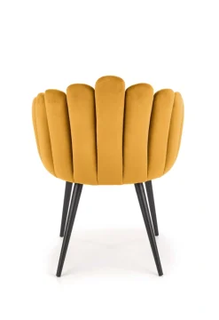 K410 krzesło musztardowy velvet (1p=1szt)1 sztuka