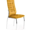 K416 krzesło musztardowy velvet (1p=4szt)1 sztuka