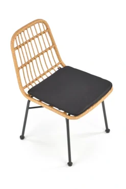 K401 krzesło naturalny / czarny (1p=4szt)1 sztuka