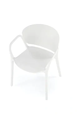 K491 krzesło plastik biały (1p=4szt)1 sztuka