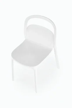 K490 krzesło plastik biały (1p=4szt)1 sztuka