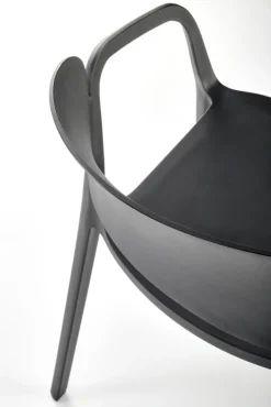 K491 krzesło plastik czarny (1p=4szt)1 sztuka