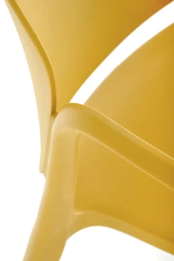 K491 krzesło plastik musztardowy (1p=4szt)1 sztuka