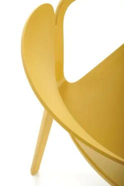 K491 krzesło plastik musztardowy (1p=4szt)1 sztuka