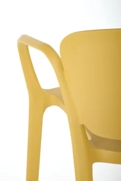 K491 krzesło plastik musztardowy (1p=4szt)1 sztuka