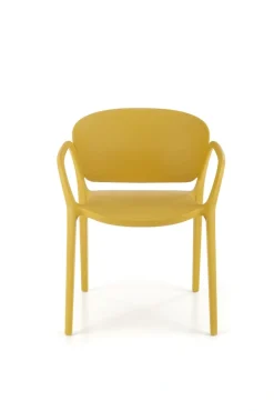 K491 krzesło plastik musztardowy (1p=4szt)1 sztuka