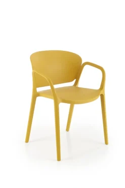 K491 krzesło plastik musztardowy (1p=4szt)1 sztuka