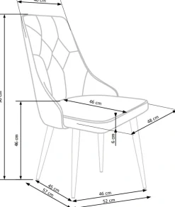 K365 krzesło popiel (1p=2szt)1 sztuka