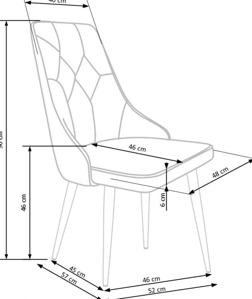 K365 krzesło popiel (1p=2szt)1 sztuka