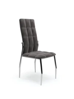 K416 krzesło popielaty velvet (1p=4szt)1 sztuka