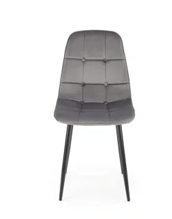 K417 krzesło popielaty velvet (1p=4szt)1 sztuka