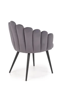 K410 krzesło popielaty velvet (1p=1szt)1 sztuka