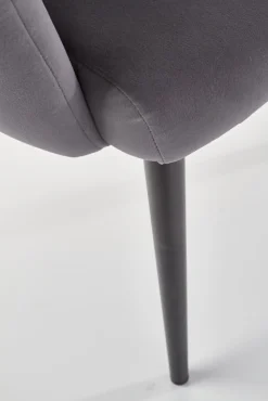 K410 krzesło popielaty velvet (1p=1szt)1 sztuka