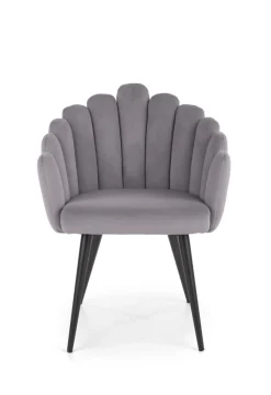K410 krzesło popielaty velvet (1p=1szt)1 sztuka