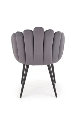 K410 krzesło popielaty velvet (1p=1szt)1 sztuka