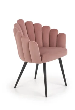 K410 krzesło różowy velvet (1p=1szt)1 sztuka