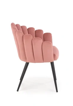 K410 krzesło różowy velvet (1p=1szt)1 sztuka