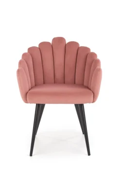 K410 krzesło różowy velvet (1p=1szt)1 sztuka
