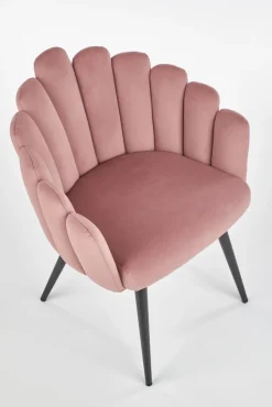 K410 krzesło różowy velvet (1p=1szt)1 sztuka