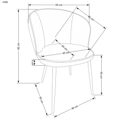 K506 krzesło wielobarwny (1p=2szt)1 sztuka