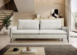 Kanapa rozkładana z poduchami Glossy