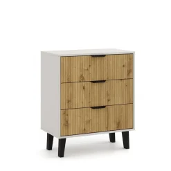 Kaszmirowa komoda z frontem dąb artisan 3S BORG DUO