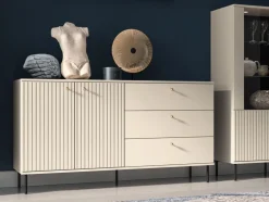 Kaszmirowa komoda z szafką i dwiema szufladami Sophie 04 2D3S