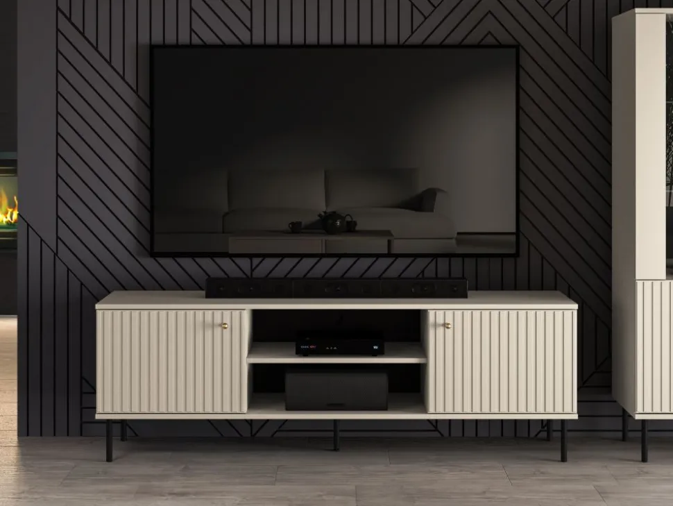 Kaszmirowa szafka RTV 2D Sophie 06