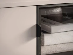 Kaszmirowa szafka RTV z wysokimi nóżkami Barnee 04