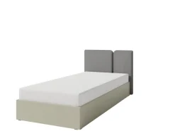 Łóżko 90 cm ze stelażem metalowym i pojemnikeim Luca LC13 eukaliptus