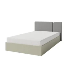 Łóżko 120 cm ze stelażem metalowym i pojemnikeim Luca LC14 eukaliptus