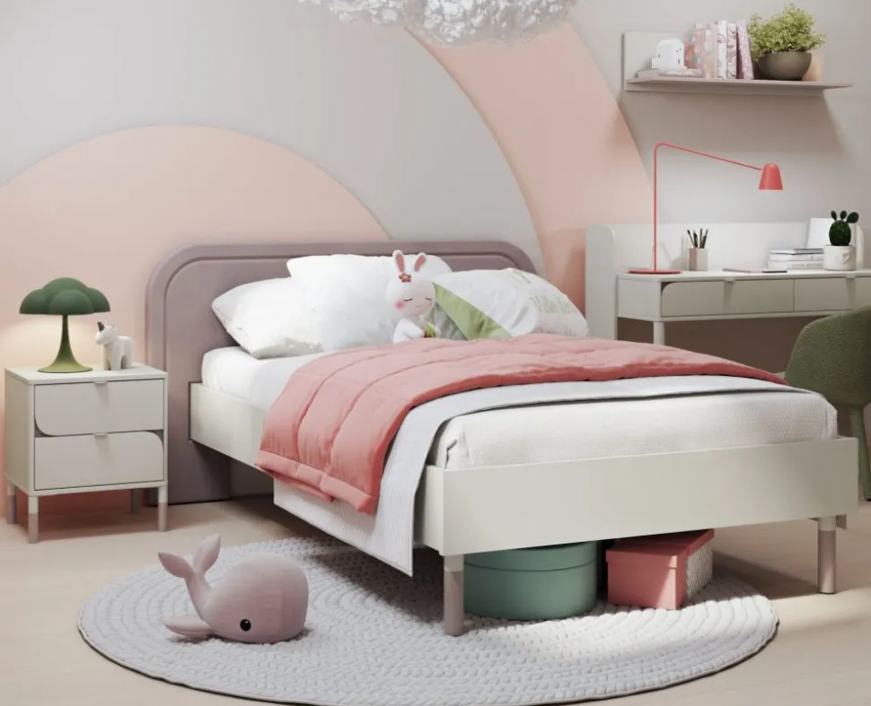Łóżko drewniane 120 ze stelażem Lenart Harmony HR-09