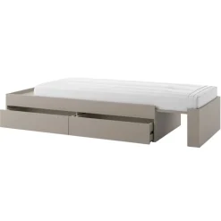 Łóżko młodzieżowe 90x205-248 cm Lenart Woow WO-12 dla nastolatka kolor clay grey