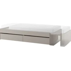 Łóżko młodzieżowe 90x205-248 cm Lenart Woow WO-12 dla nastolatka kolor clay grey