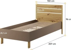 Łóżko młodzieżowe 90x200 Lenart Lenny LY-10