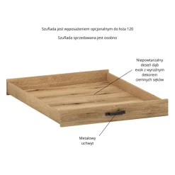 Łóżko z lamelami 120cm Mebelbos HELIX