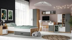 Łóżko z pojemnikiem na pościel 90x200 FINI 09