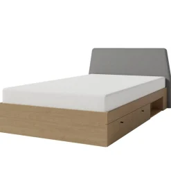 Łóżko z szufladami do pokoju 120 cm Alessio AE13 L/P dąb baltic dune