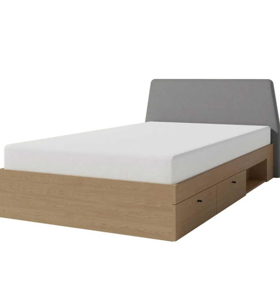 Łóżko z szufladami do pokoju 120 cm Alessio AE13 L/P dąb baltic dune