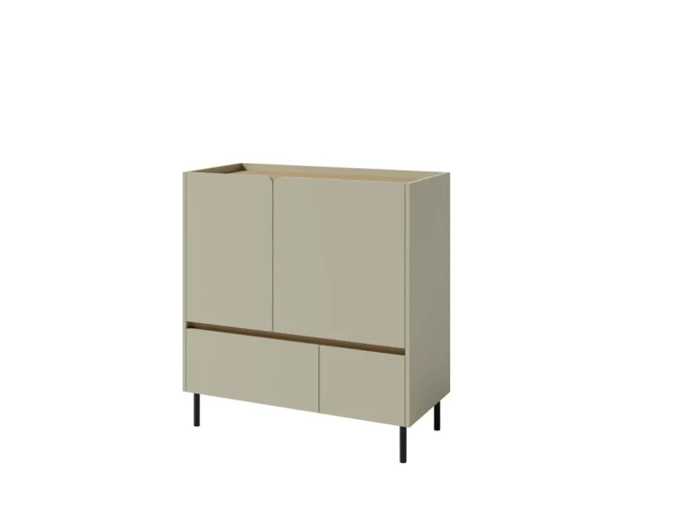 Komoda 95 cm z szufladą i szafką do pokoju Luca LC9 eukaliptus