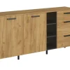 Komoda industrialna z półkami Mebelbos Santes 2d3s