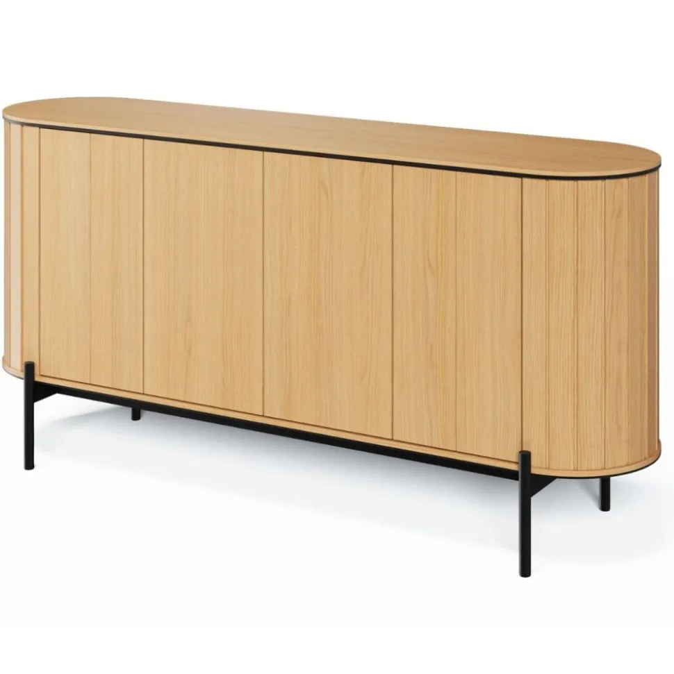 Komoda półokrągła Rotto RT-03 dąb vincenza/eukaliptus