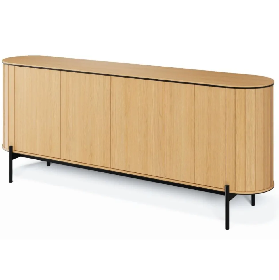 Komoda półokrągła Rotto RT-04 dąb vincenza/eukaliptus