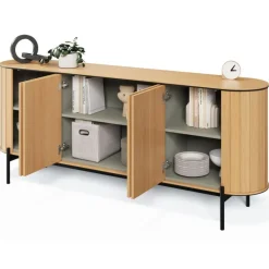 Komoda półokrągła Rotto RT-04 dąb vincenza/eukaliptus