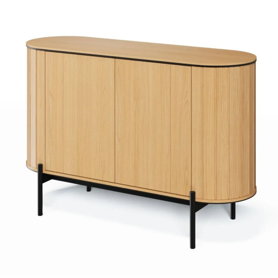 Komoda półokrągła Rotto RT-02 dąb vincenza/eukaliptus