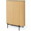 Komoda półokrągła wysoka Rotto RT-01 dąb vincenza/eukaliptus