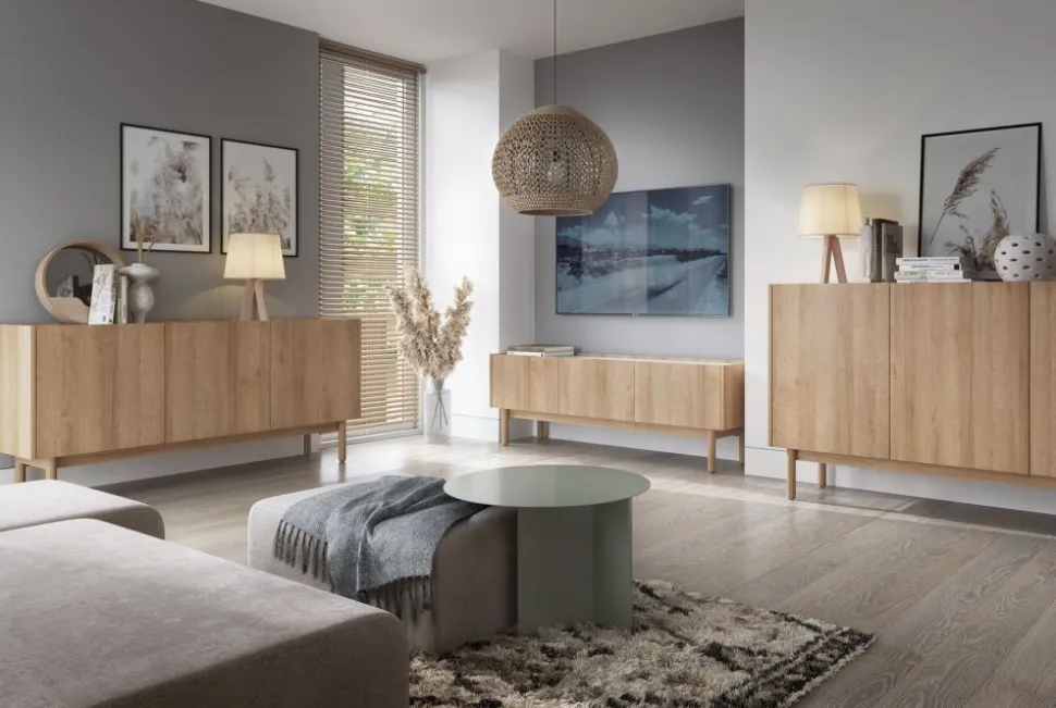 Komoda trzydrzwiowa Boho